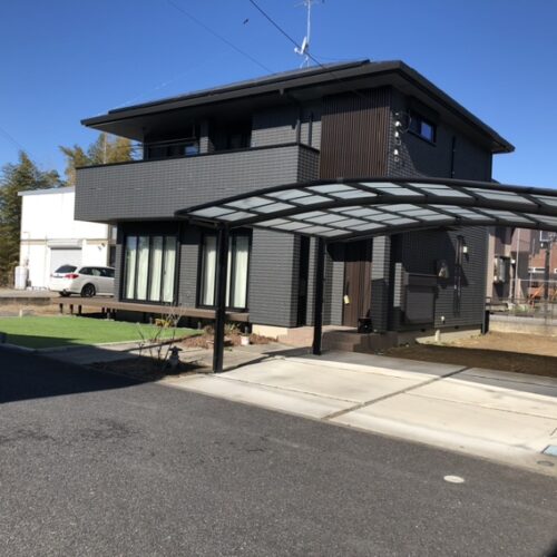 外構改修工事となります。本日は工事着工前のご近隣ご挨拶へお伺いさせて頂きました。