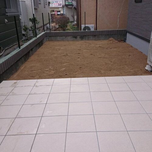 芝の下地です。