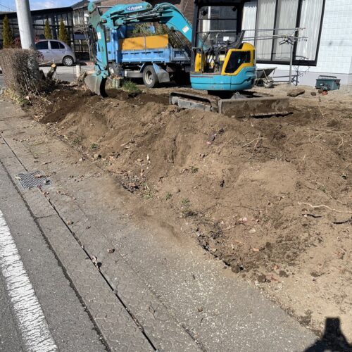 掘削作業です。