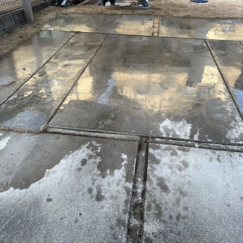 作業完了後の清掃です。