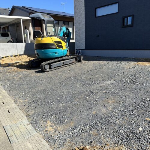 本日より着工です。よろしくお願いいたします。