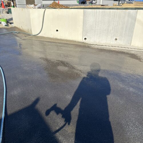 作業完了後の清掃です。