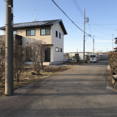 本日はご近隣のご挨拶へ廻らせて頂きました。お待たせ致しました外構工事着工となります。