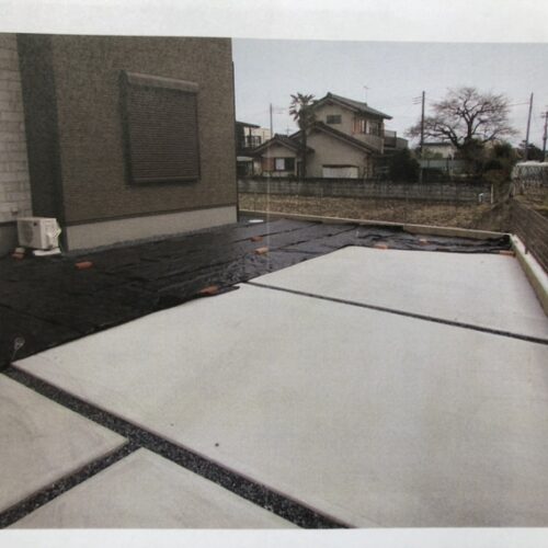 工事着工前のご近隣へのご挨拶へ廻らせて頂きました。お待たせ致しましたお庭の改修工事着工となります。