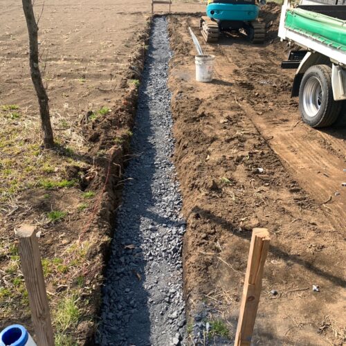 砕石入れです。