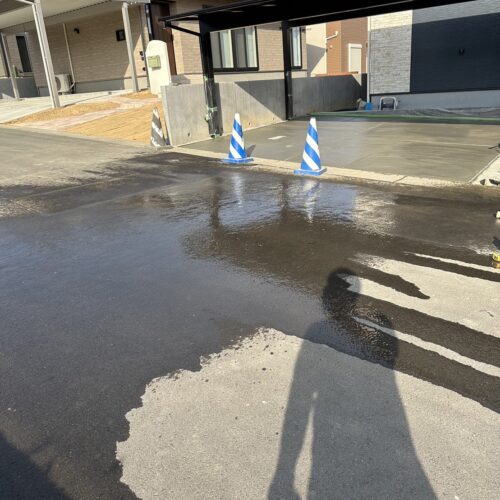 作業完了後の清掃です。