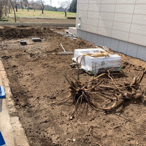 砕石下地掘削です。