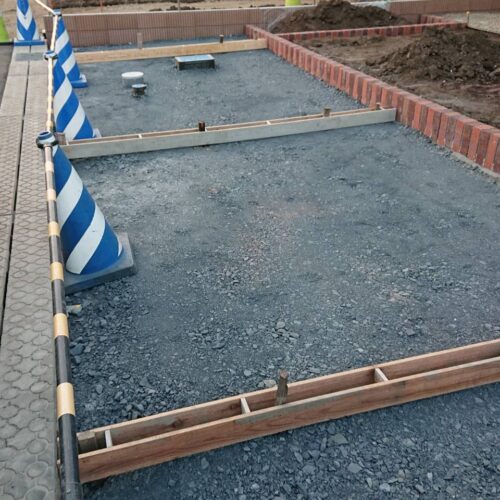 型枠の施工です。