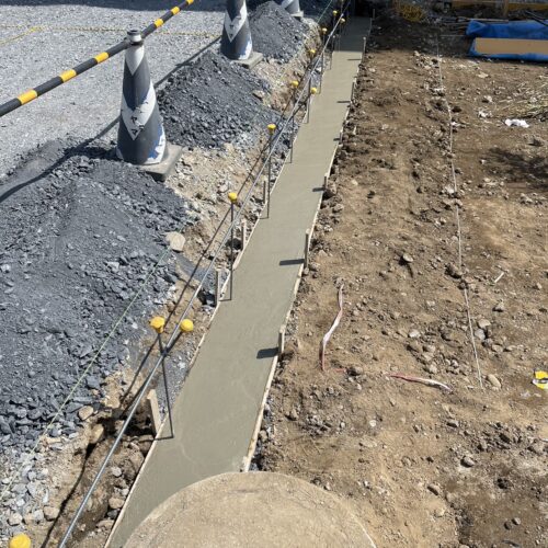 ベースコンクリート状況です。