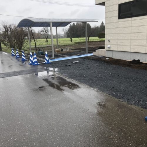 25日は雨の為工事作業はお休みとなりました。