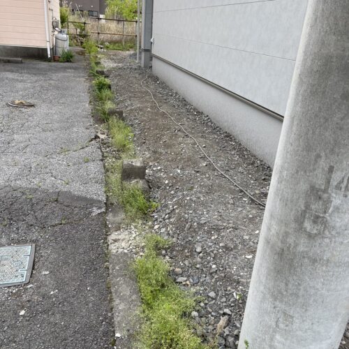 フェンス解体完了です。