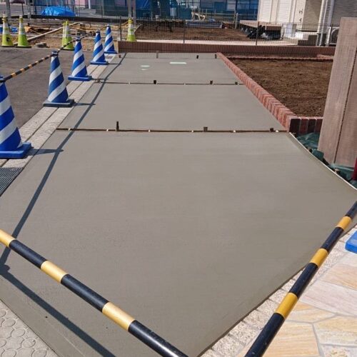 コンクリート打設です