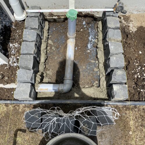 ピンコロ施工状況です。