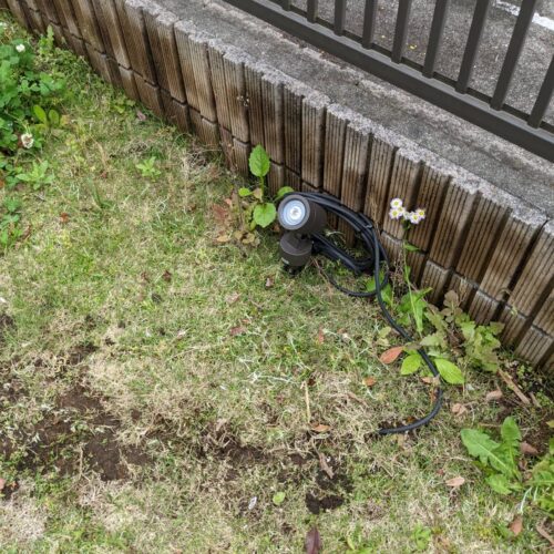 スポットライト取付です。