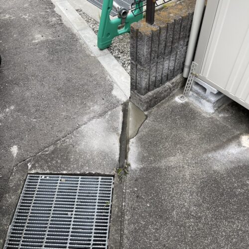 土間補修です。