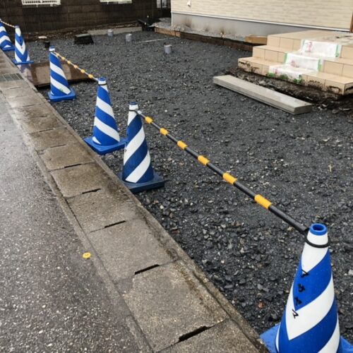 本日は雨の為に工事作業はお休みとなります。