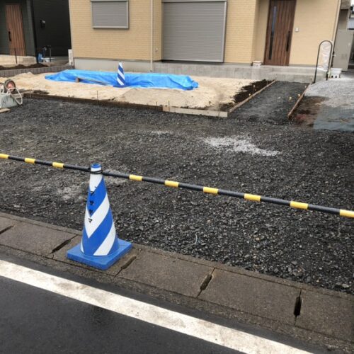 本日は雨の為に工事作業はお休みとなります。