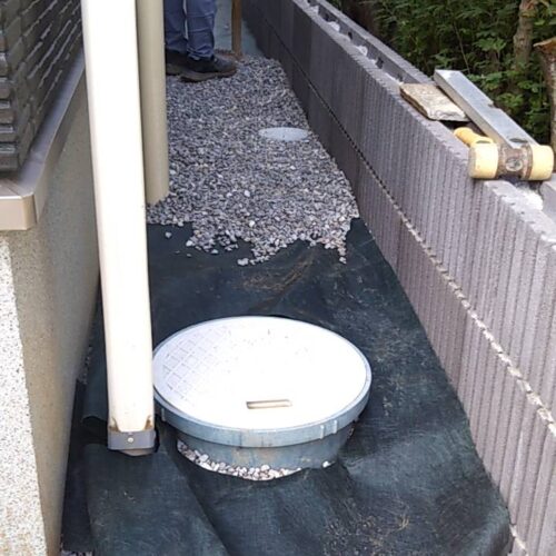 一部6号砕石敷作業です。