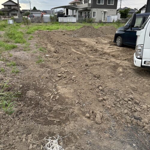 残土入れ整地です。