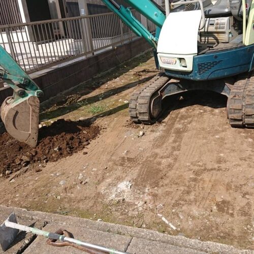 本日より着工です。よろしくお願いいたします。