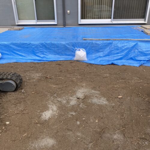 タイルデッキ下地です。