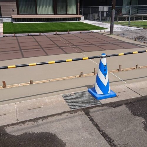 土間コンクリート打設完了です。