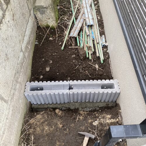 ブロック施工です。