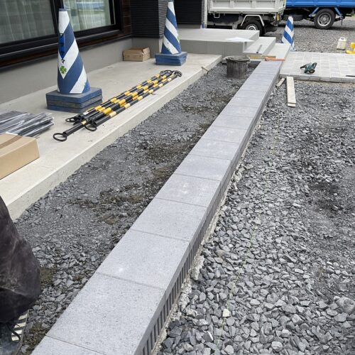 インターロッキング施工です。