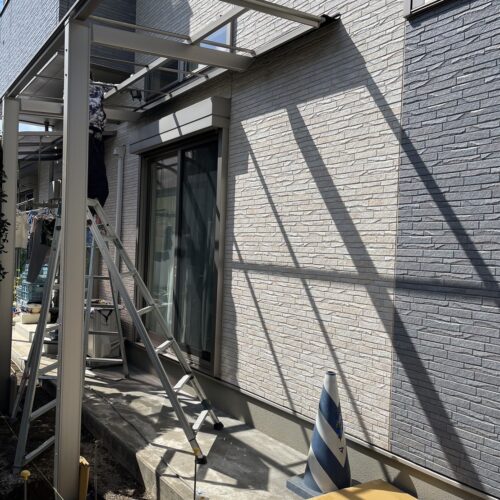 テラス組立です。