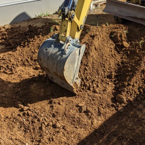 掘削作業です。