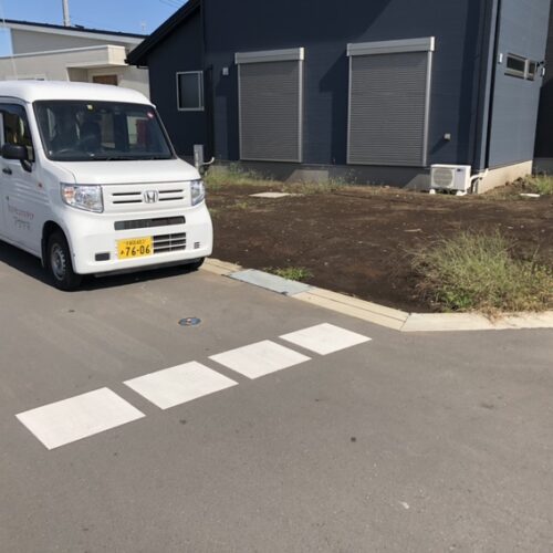 工事着工前のご近隣ご挨拶へお伺いさせて頂きました。お待たせ致しました外構工事着工となります。