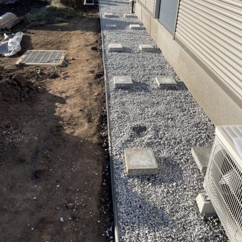 6号砕石敷き状況です。