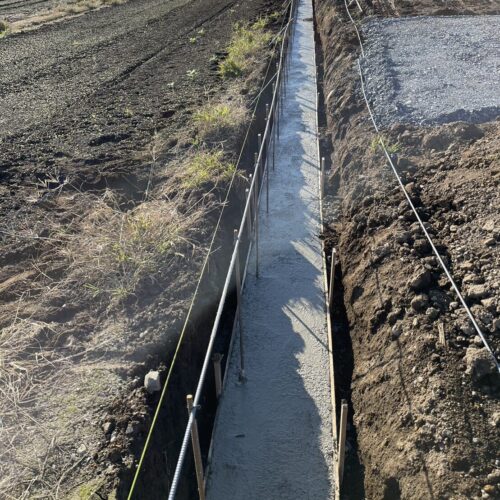 ブロックベースコンクリート状況です。