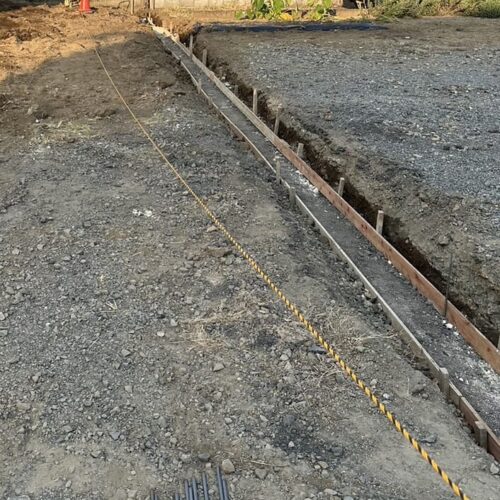 ブロックベースコンクリート枠組みです。