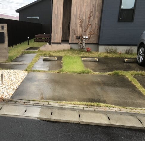 工事着工前のご近隣へのご挨拶へお伺いさせて頂きました。お待たせ致しました、外構改修工事着工となります。