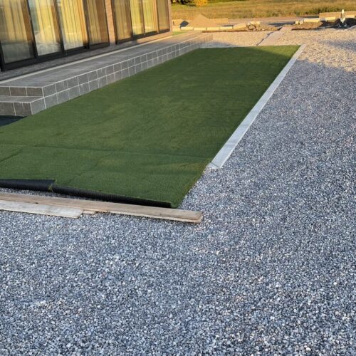 人工芝施工状況です。