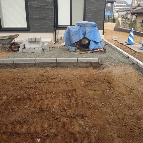 地先コンクリートです。