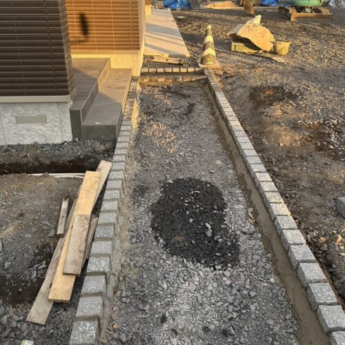 グラニート施工です。