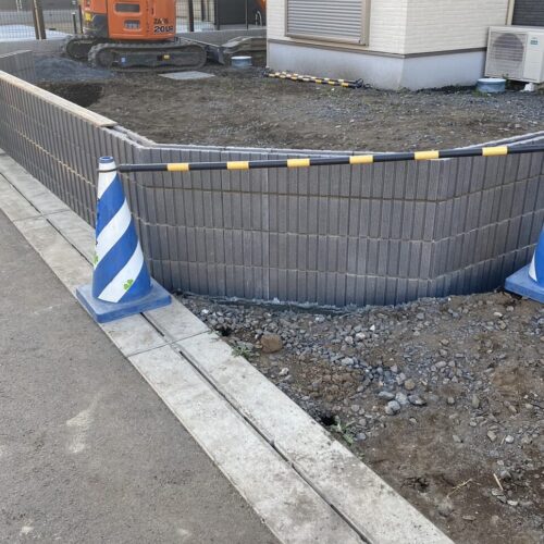 ブロック施工状況です。