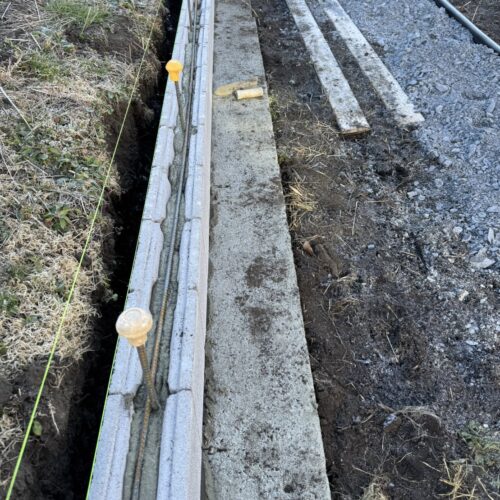 ブロック組積み鉄筋です。