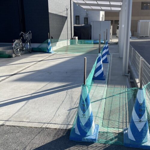 土間コンクリート完了です。