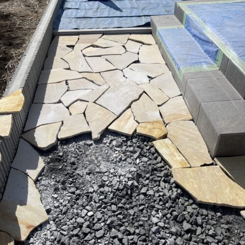 乱貼り仮並べです。