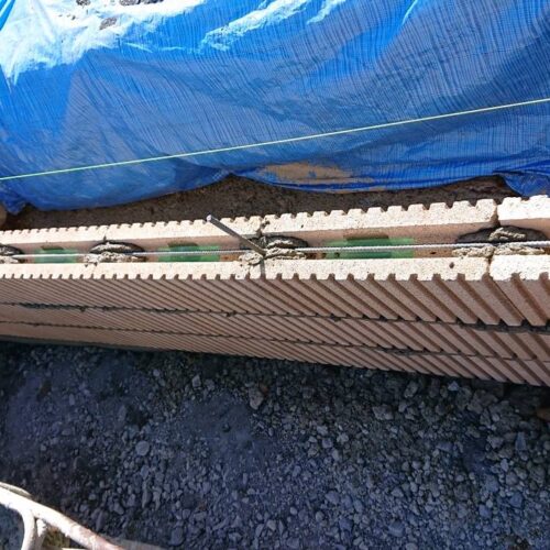 ブロック横筋です。