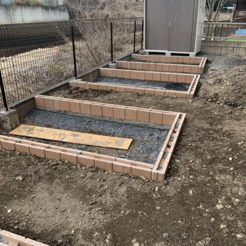 埋戻し作業です。