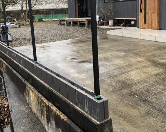 本日は雨の為、工事作業はお休みとなります。