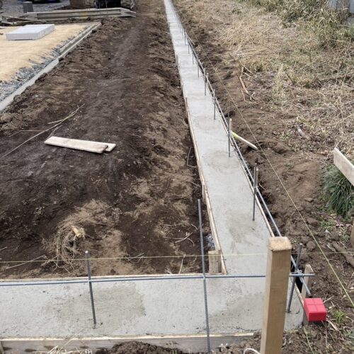 ブロックベースコンクリート状況です。