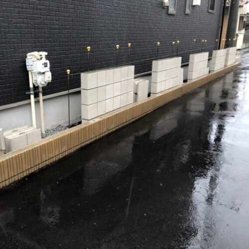 本日は雨の為工事作業はお休みとなります。