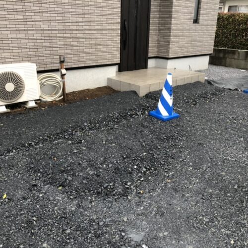 本日は雨の為工事作業はお休みとなります。