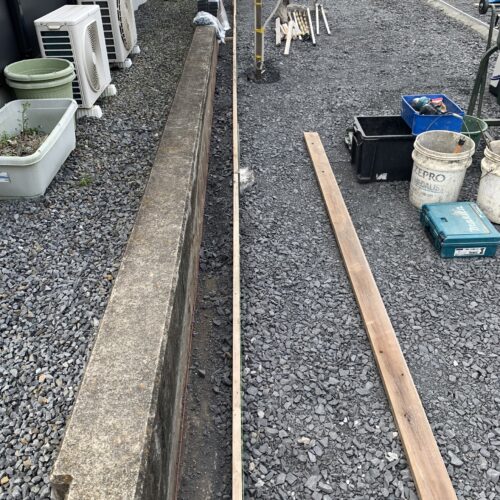 土間の型枠組です。