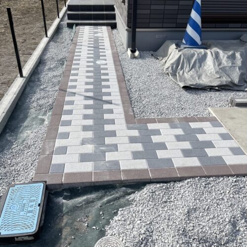 アプローチ施工完了です。